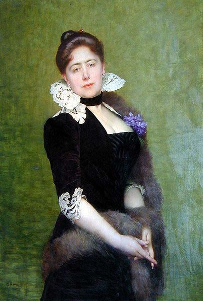 Lefebvre, Jules Joseph Portrait of a Lady Sweden oil painting art
